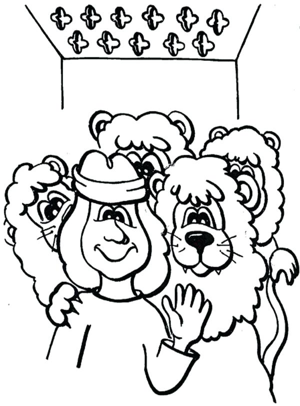 600x813 Daniel And The Lions Den Coloring Page In Addition To King Release