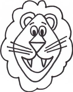 250x312 Cartoon Lion Face Drawing