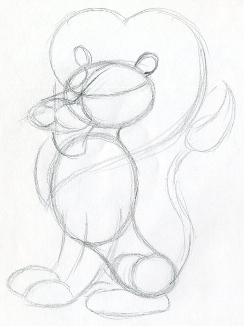 500x667 How To Draw Cartoon Lion In Few Easy Steps.