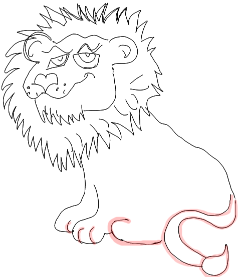 477x554 How To Draw Cartoon Lions Jungle Animals Step By Step Drawing