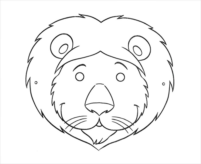 700x572 Animal Mask Template