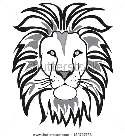 428x470 Best Photos Of Lion Outline Drawing