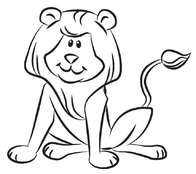 Lion Drawing For Kid