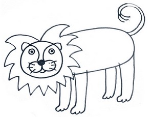 295x230 How To Draw A Lion For Kids