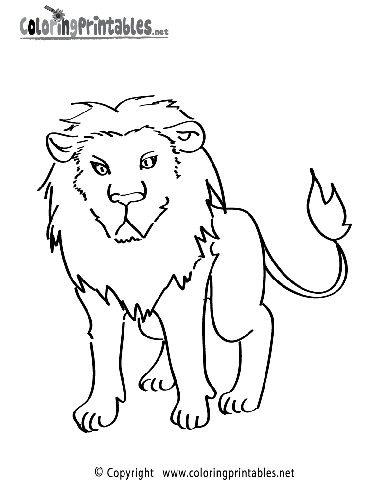 800x1035 Lion Coloring Page Printable. Animal Coloring Pages