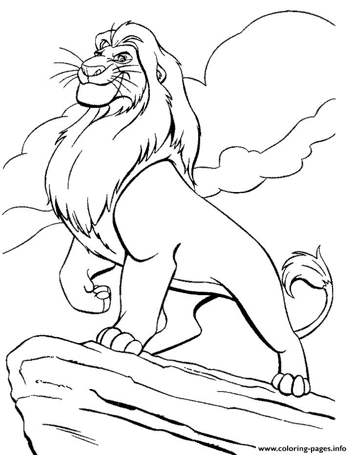 725x931 King Mufasa S For Kids Lion King5cf8 Coloring Pages Printable