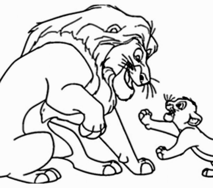 678x600 The Lion King Drawing Kids Coloring