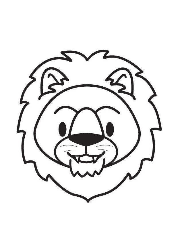 620x875 Coloring Page Lion Head