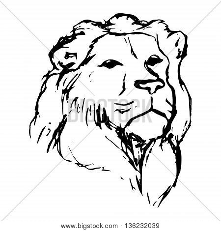 450x470 Graphic Image Lion. Lion Head On Vector Amp Photo Bigstock