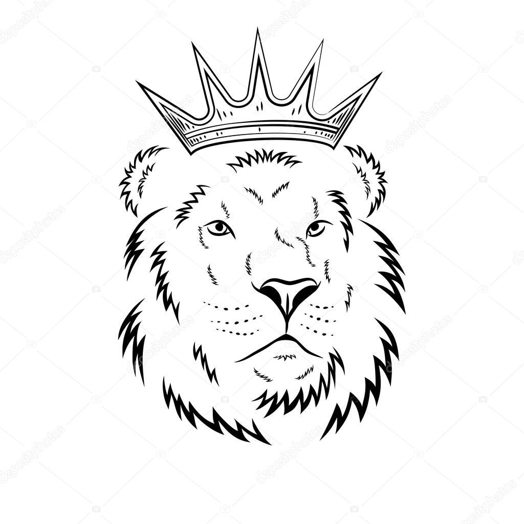 1024x1024 Lion Head In Crown