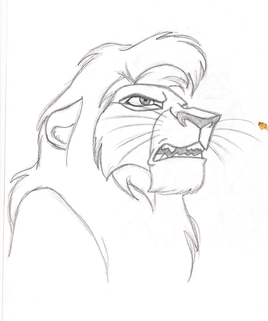 900x1077 Drawn Lion Kovu