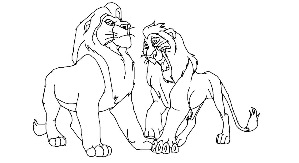 1024x559 The Lion King Scar And Mufasa Base By Lionkingadopts