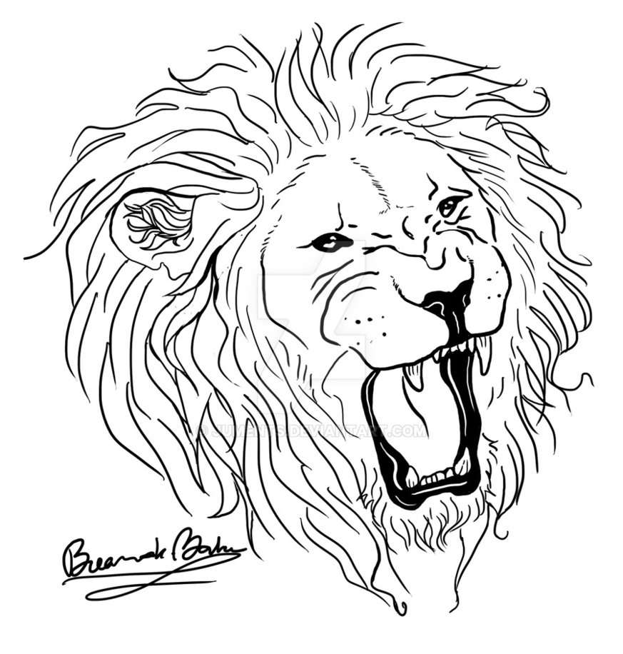 873x916 Download Tattoo Simple Lion