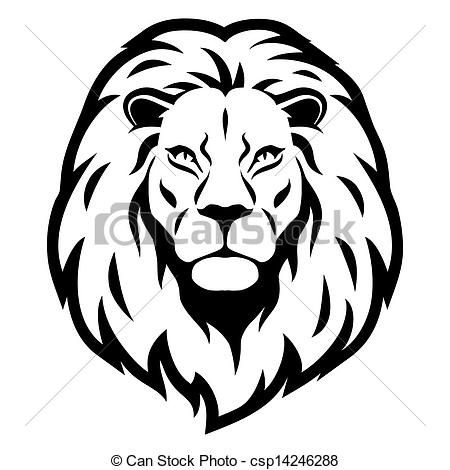 450x470 Simple Lion Head Clipart Letters Example