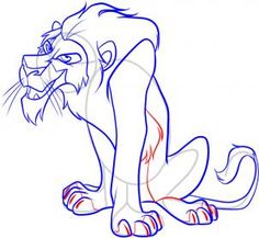 236x217 Baby Lions Art For Kids How To Draw Scar From Lion King, Step By