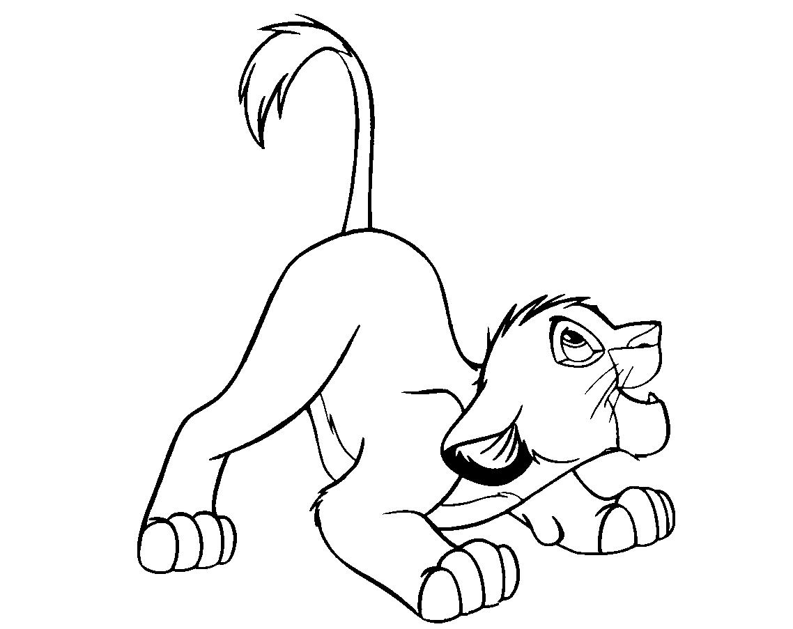 1138x903 Disney Cartoon The Lion King For Kid Coloring Drawing Free