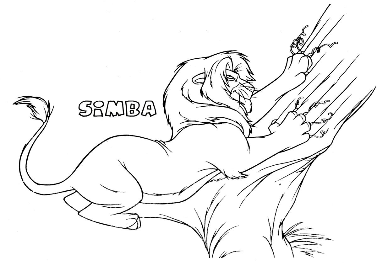 1200x848 Simba 6 The Lion King Coloring Page