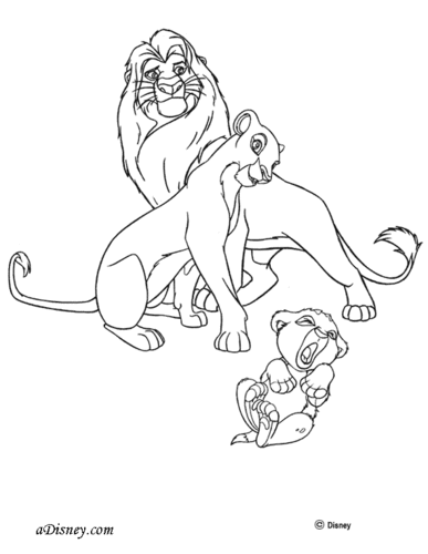 387x500 The Lion King 2simba's Pride Images Color Page Of Simba And Nala