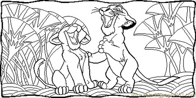 650x325 Wallpaper Hot Models Lion King Simba And Nala Coloring Pages