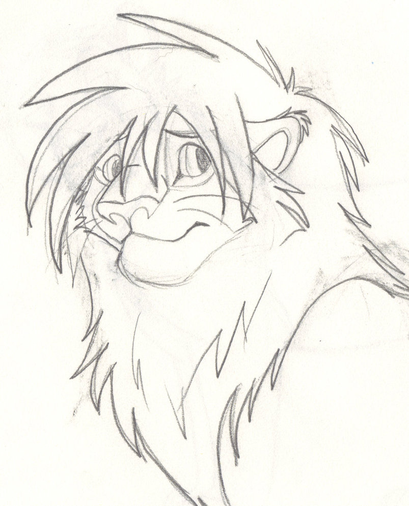 803x994 Cute Lion Sketch By Bosleyboz