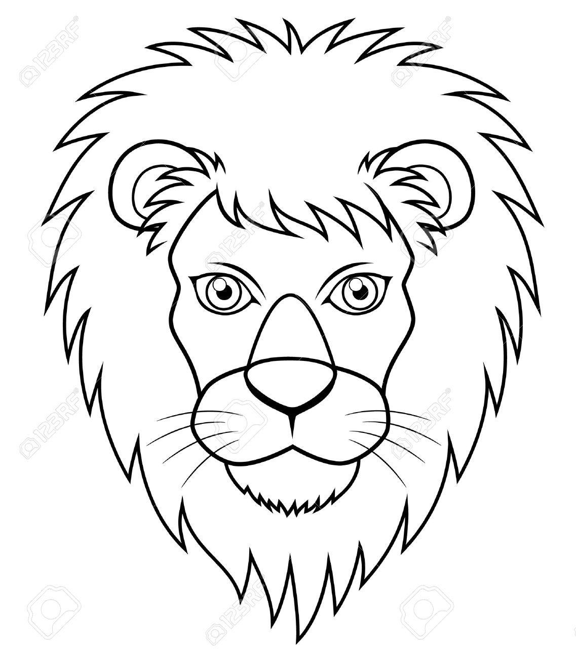 1137x1300 Face Of A Lion Drawing Lion Easy Drawing Face