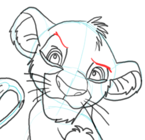 300x289 How To Draw Simba From Lion King Step By Step Drawing Tutorial