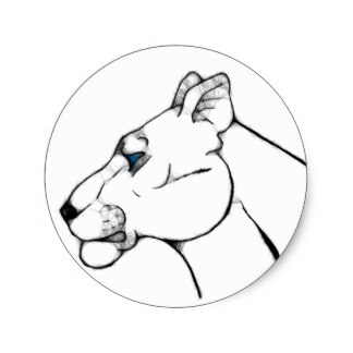 324x324 Lion With Blue Eyes Craft Supplies Zazzle