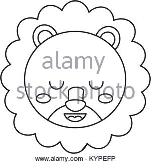 300x326 Face Lion Animal Outline Stock Vector Art Amp Illustration, Vector
