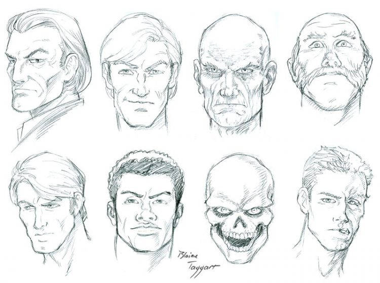 750x558 Drawing How Draw A Male Cartoon Facegether With How