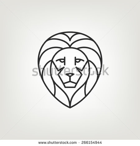 Lion Face Line Drawing at GetDrawings | Free download