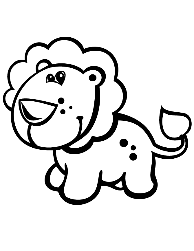 670x867 Lion Cartoon Drawing