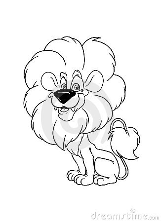 326x450 Lion Face Outline Circle Clipart