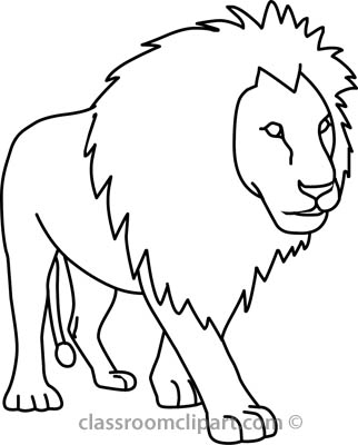 322x400 Best Photos Of Lion Outline Template
