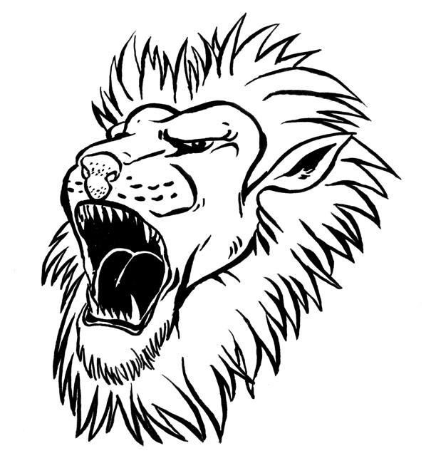 Lion Face Pencil Drawing at GetDrawings | Free download