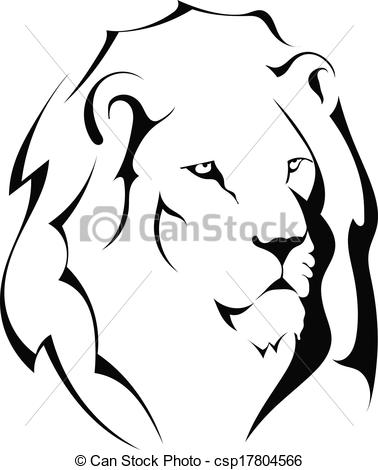 378x470 White Lion Clipart Vector