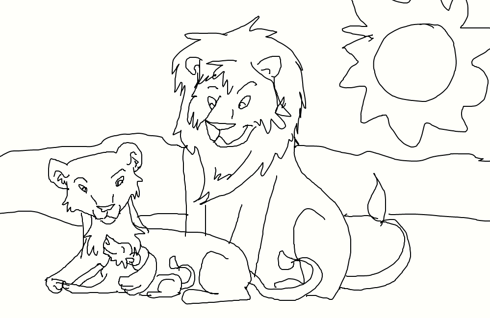 999x649 Lion Family By 11qwert