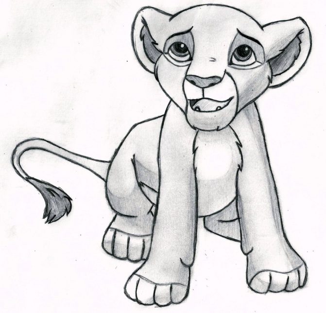 671x644 Simba Lion King Drawing Step By Step Tags The Lion King Drawing