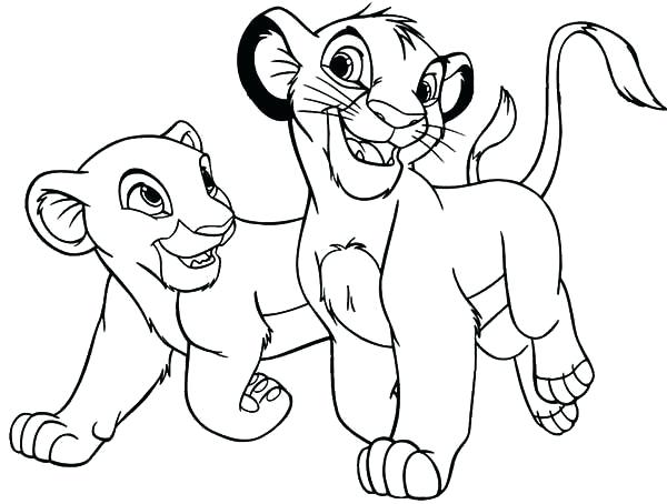 600x454 Coloring Pages Draw A Lion For Kids Affan