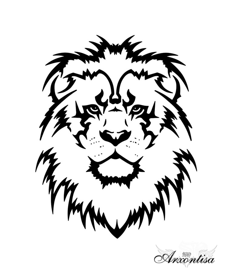 752x904 Collection Of Lion Tattoo Drawing