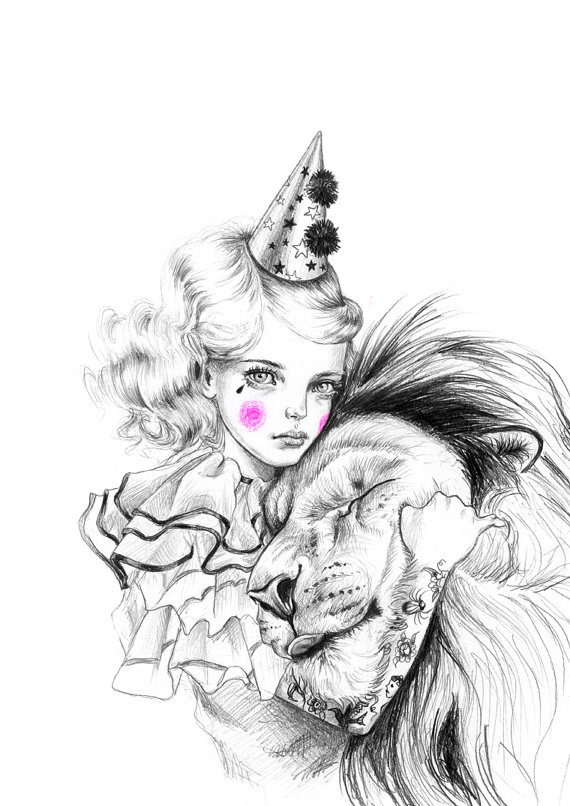 570x806 Last One Girl With Tattoos Art Print