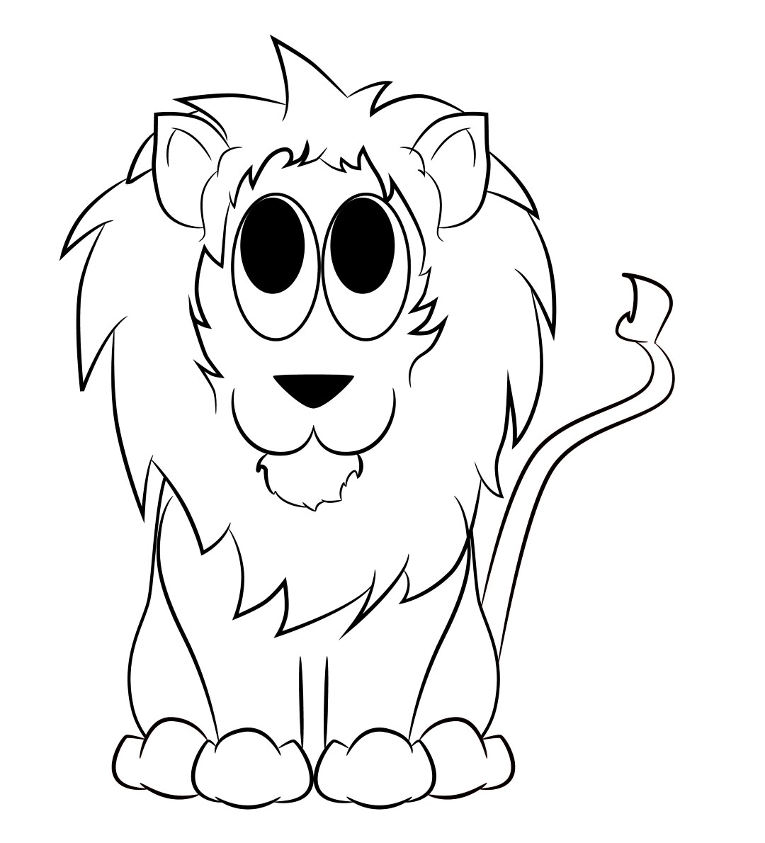 1080x1190 Pictures Cartoon Drawing Of A Lion,
