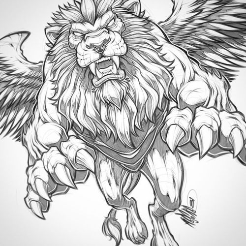 500x500 Absorb81 Winged Lion Pencils