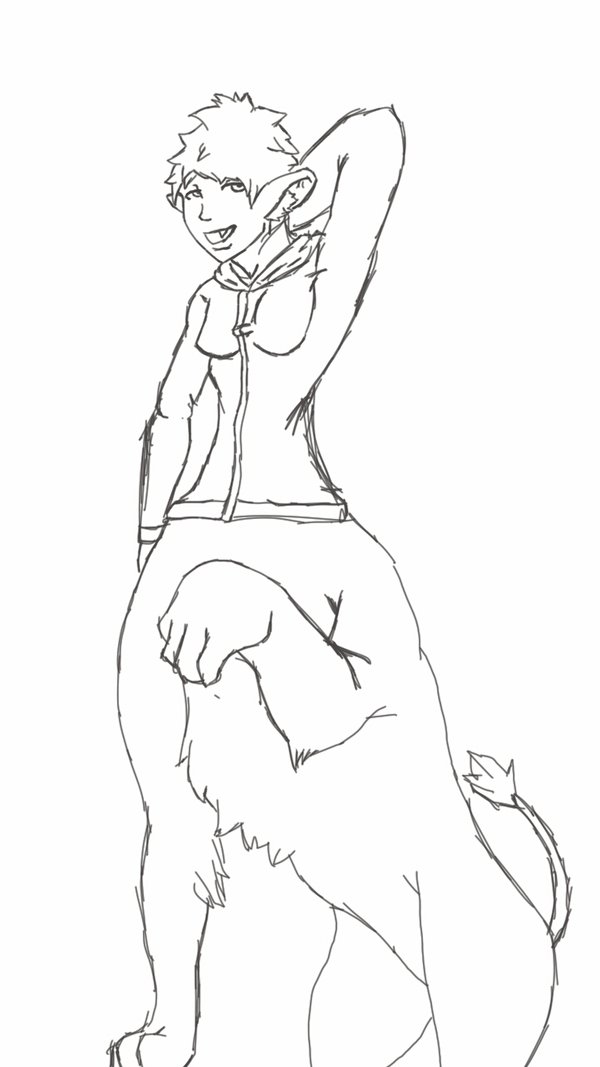 600x1067 Lion Girl By Launte