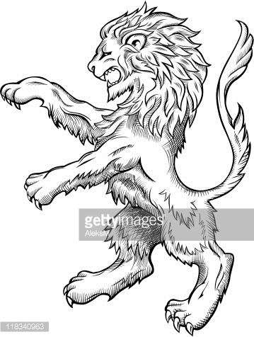 359x476 Vector Art Medieval Lion Drawing Lion Art Lion