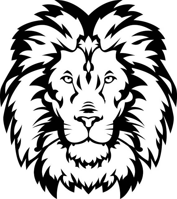 570x642 Lion 15 Head Wild Cat School Mascot Company Logo Svg Eps