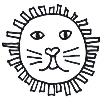 328x330 Lion Face Coloring Pages