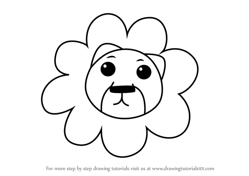 800x566 Learn How To Draw A Lion Face For Kids (Animal Faces For Kids
