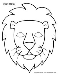 200x255 Construction Paper Lion Heads Inspired Class