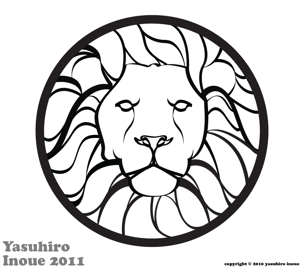 990x880 Logo. Lion Emblem By Yasuhiroinoue