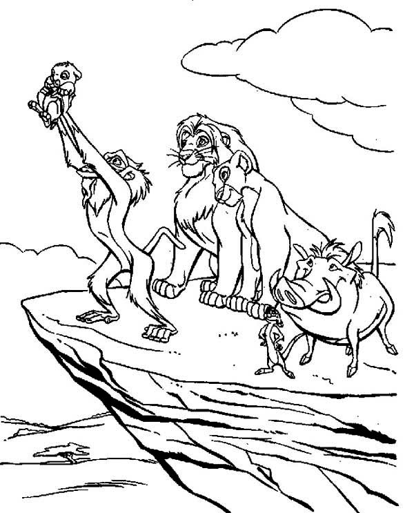 600x743 Lion Color Page